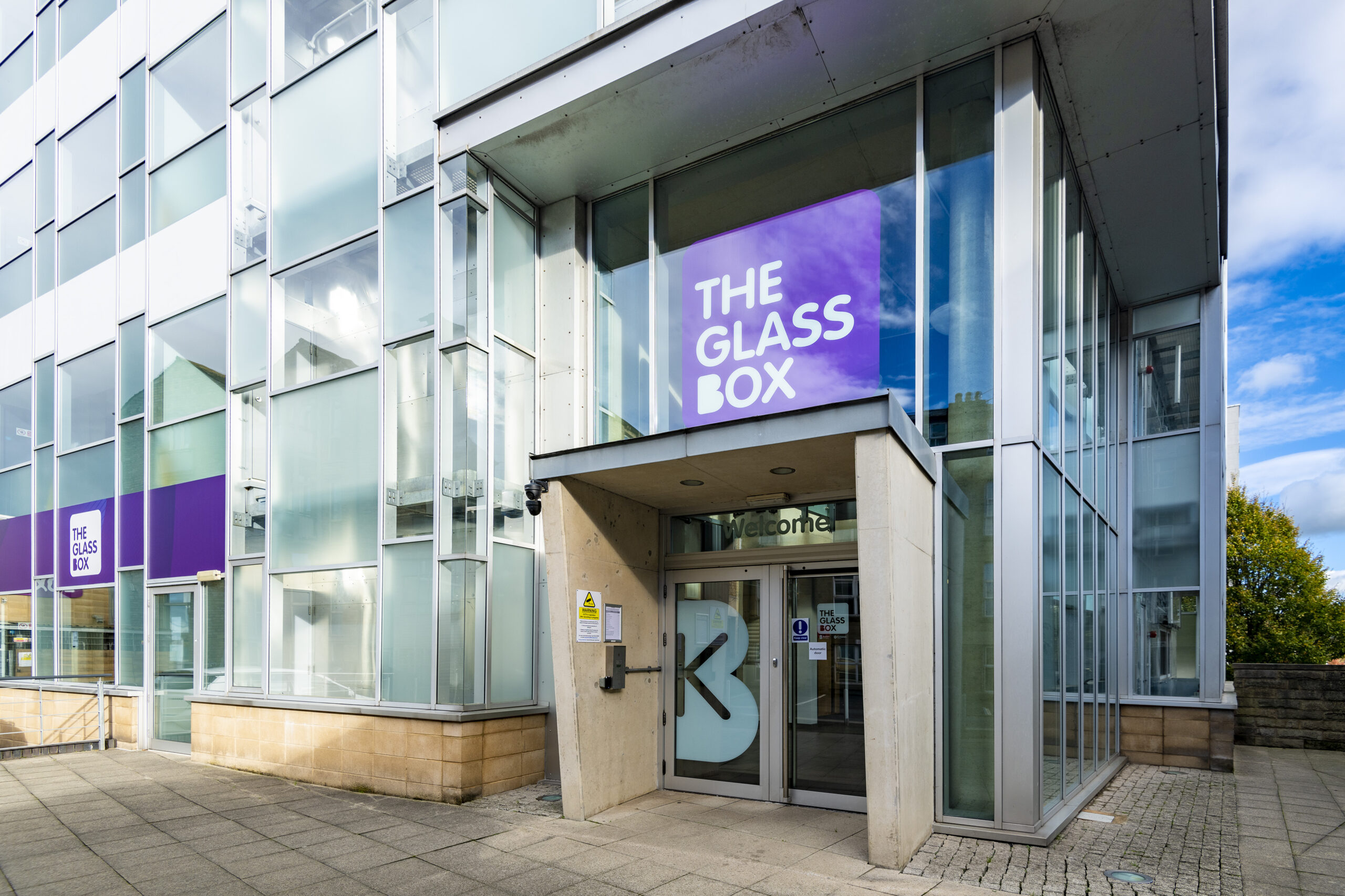 The Glass Box Entrance